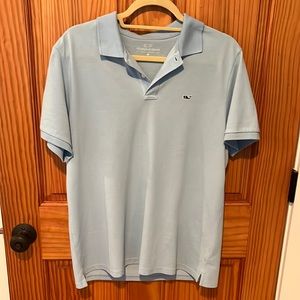 Vineyard vines light blue men’s polo (medium)